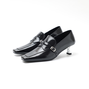 复古电镀细跟小皮鞋 新款 25秋季 CNLEEWEI