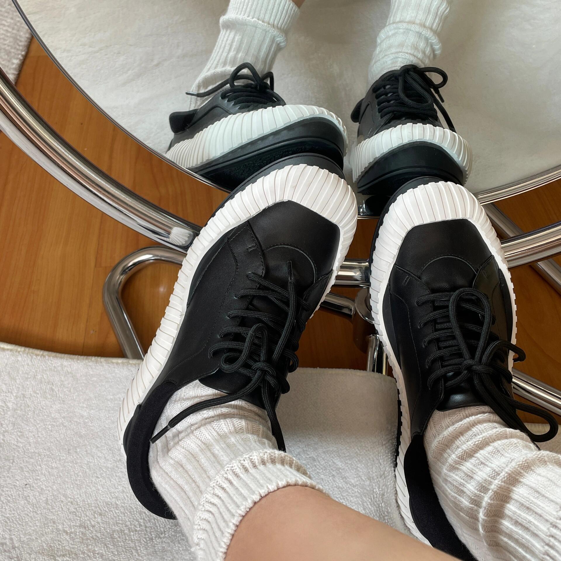 【清货折37】lost in echo夏季不规则波浪流线边厚底休闲鞋女