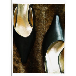 皮鞋 黑色真皮尖头低跟穆勒鞋 26SS新品 CNLEEWEI