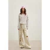 JAC 上衣 长袖 FLEURANT26早春SS 重叠LOGO印花船领罩衫