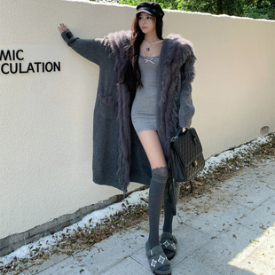 慵懒针织海军领破坏长开衫 Queen 新款 2S秋冬季 Date