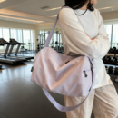 健身包女生游泳包干湿分离斜挎运动包独立鞋 仓瑜伽圆筒收纳背包女