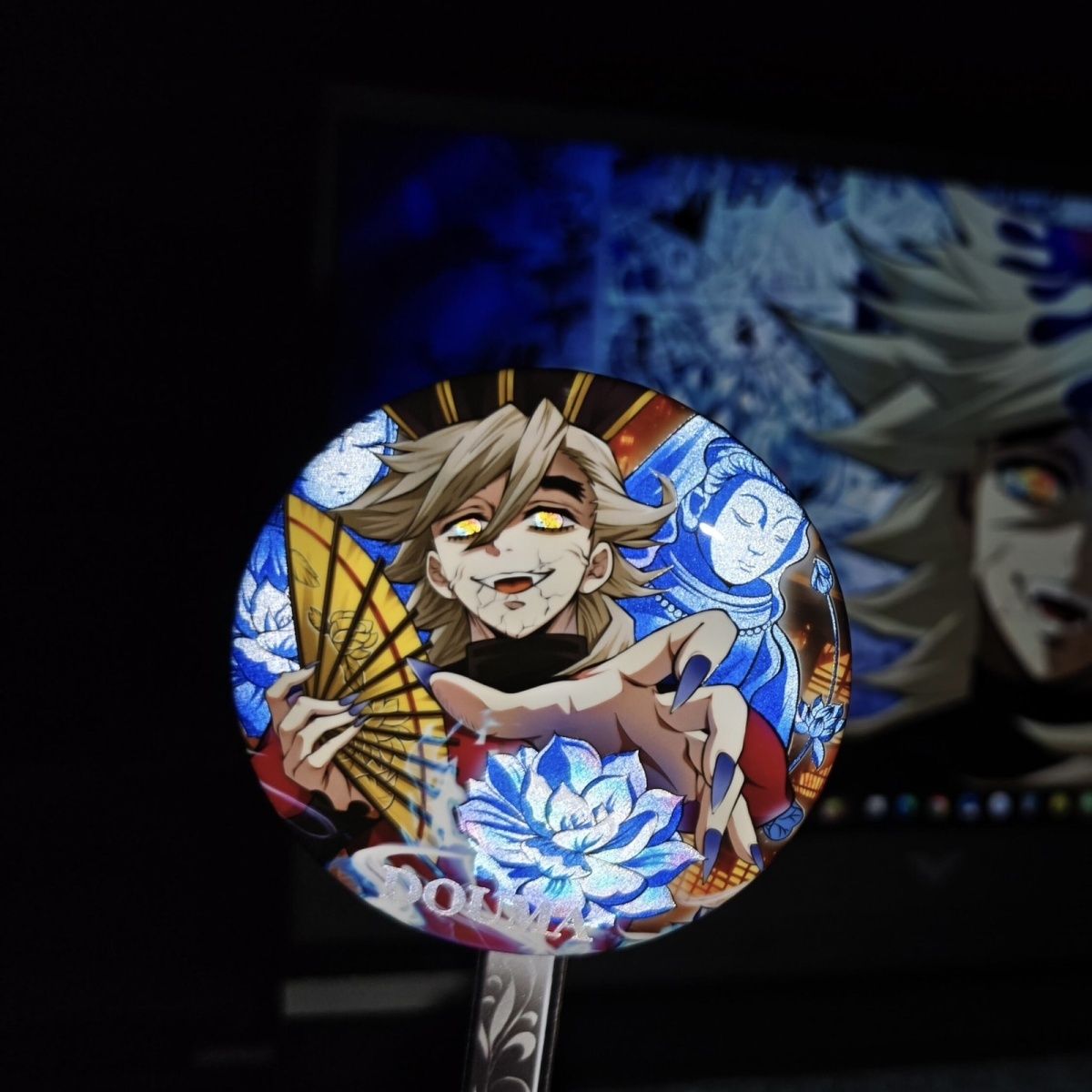 鬼灭之刃周边吧唧童磨战损徽章