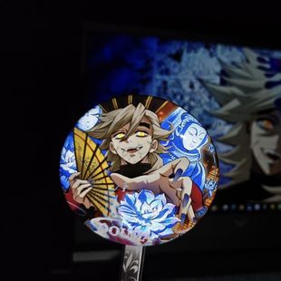 鬼灭之刃周边吧唧战损鬼款反光童磨周边猗窝座无惨黑死牟徽章谷子