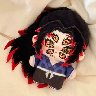 鬼灭之刃属性黑死牟棉花娃娃10cm印花努努体公仔周边定制玩偶礼物