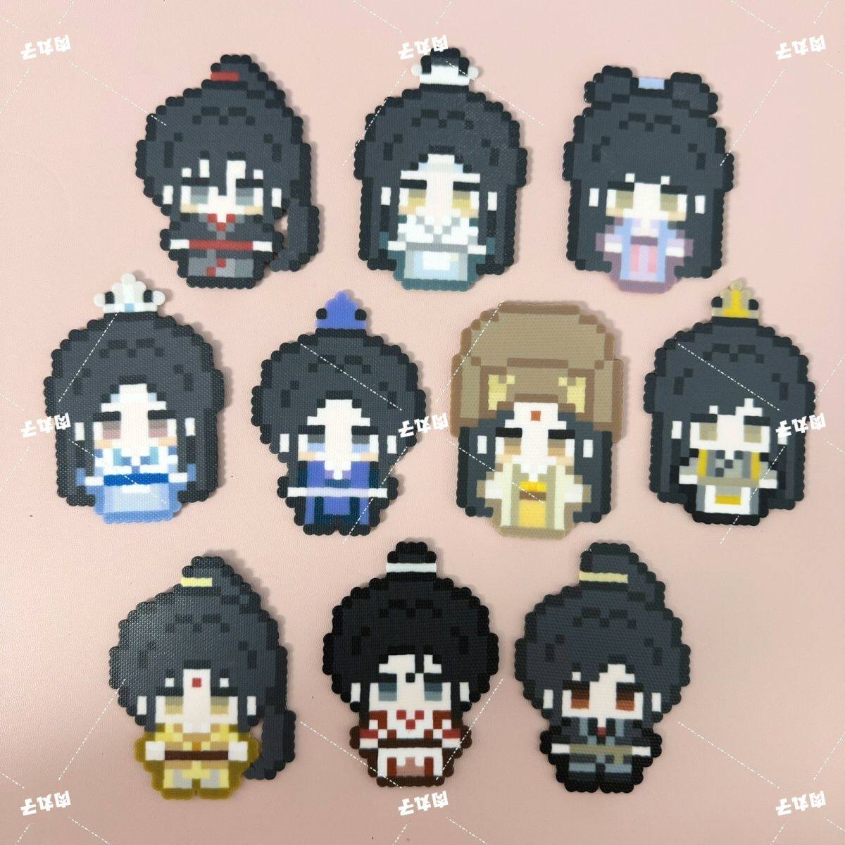 魔道祖师周边拼豆成品挂件