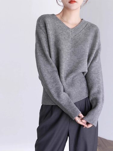 KINGBALSAM/晶巴茵其他套头V领