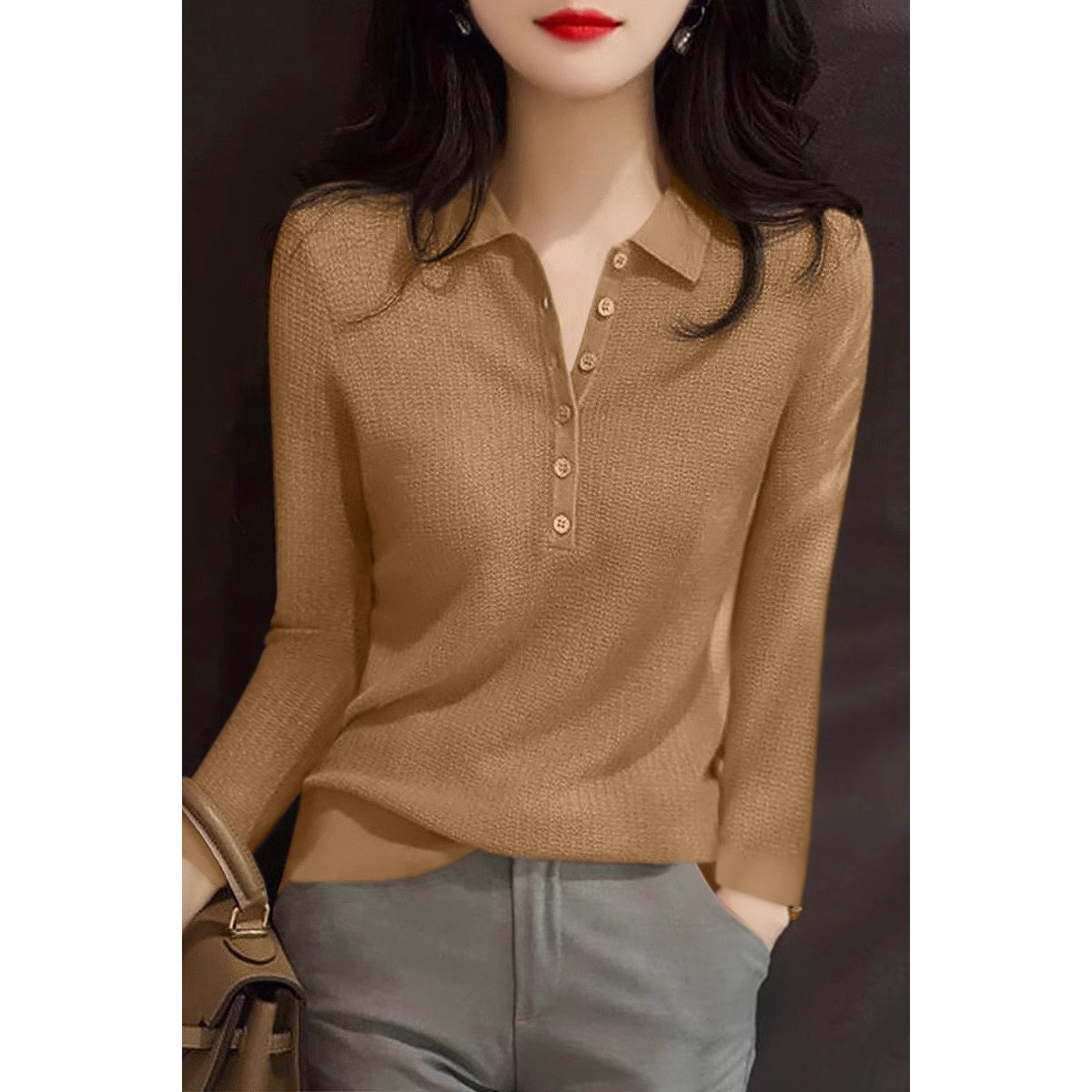 晶巴茵其他套头polo领