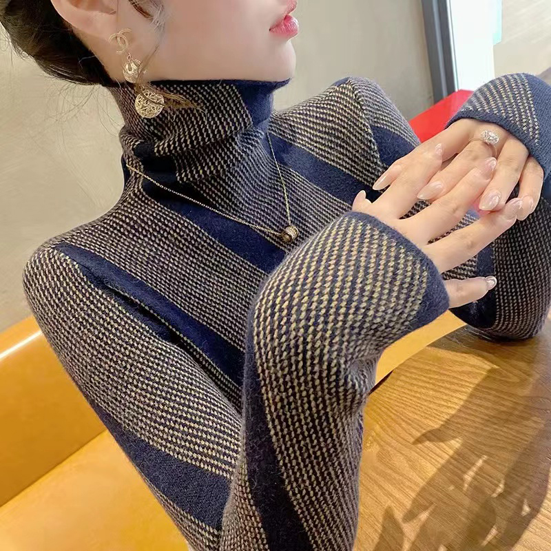 其他晶巴茵通勤高领修身型