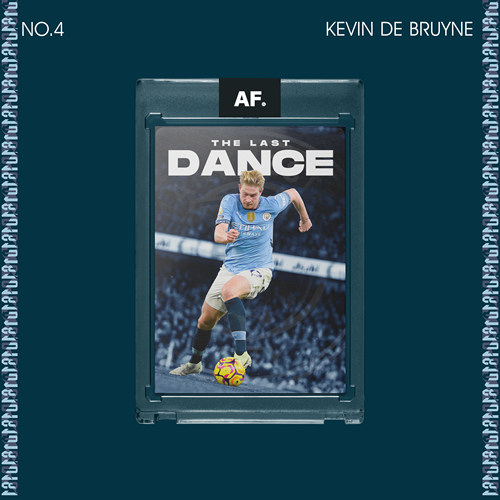 德布劳内最后一舞曼城 AFSTORE原创设计球星卡足球收藏卡原封卡砖
