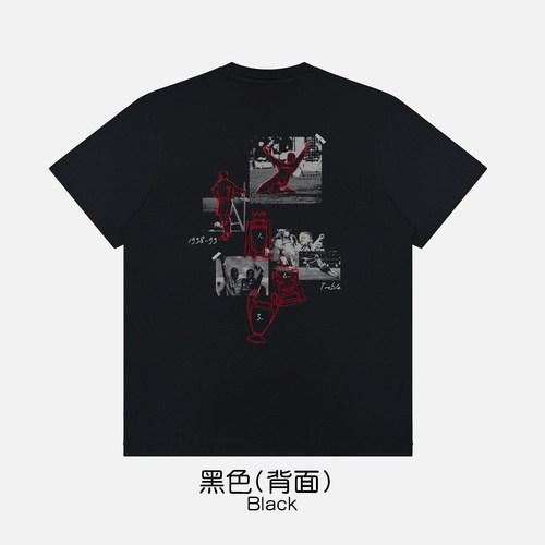 曼联98-99三冠王 宽松T恤卫衣足球运动球迷周边潮流短袖纯棉