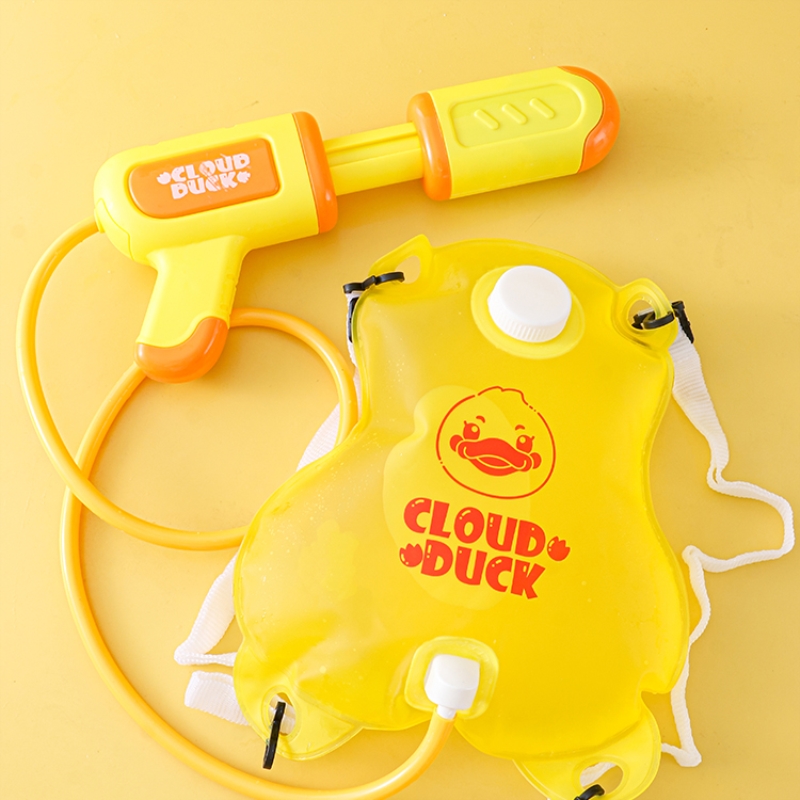 儿童卡通背包水枪ins风韩国玩水玩具抽拉式喷水滋水枪打水仗神器
