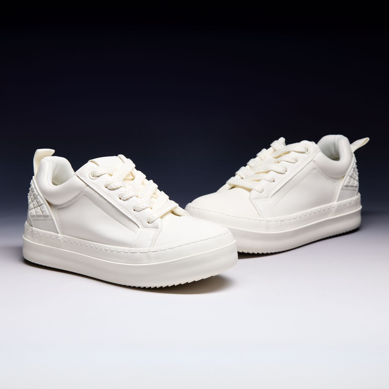 潮牌黑色Ro胖丁鞋男小众设计粗绳皮面厚底增高板鞋美式高街面包鞋