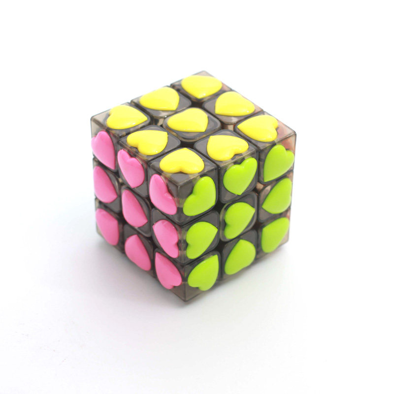 三阶透明魔方 爱心爱情魔方礼物 凹凸创意魔方玩具减压摆件,玩具/童车/益智/积木/模型,魔方,淘宝优惠券,粉丝福利购,淘宝优惠卷