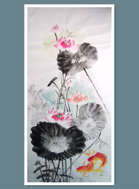 廉洁字画四尺条幅参展作品定制