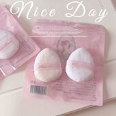 花知晓草莓丘比特爱心腮红气垫粉扑可爱棉花糖粉扑独立包装 清仓