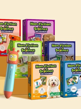 盖世童书 Junior自然拼读英语科普解码书 0-3岁分级阅读图书点读版 少儿英文学习支持小怪兽3代点读笔点读