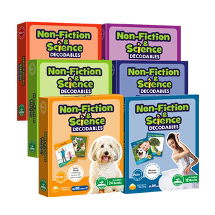 盖世童书 Junior自然拼读英语科普解码书 0-3岁分级阅读图书点读版 少儿英文学习支持小怪兽3代点读笔点读