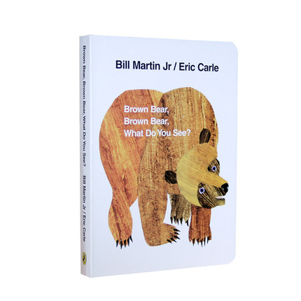 英文原版启蒙认知绘本 非点读 Brown Bear What Do You See棕熊你看见了什么Eric Carle卡尔爷爷 儿童宝宝廖彩杏书单纸板书