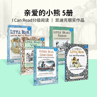亲爱的小熊英文原版 Little Bear小熊系列5册汪培珽第二阶段英文原版绘本书单I Can Read level 1幼儿童4-8岁分级读物1阶段一级