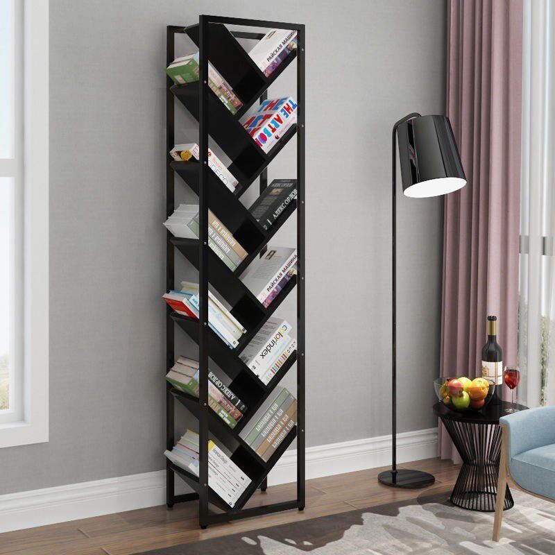 树形书架置物架创意儿童学生书柜书架经济型简约现代落地式收纳架