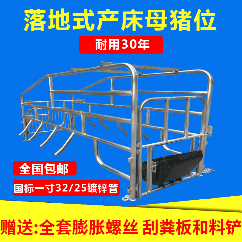 母猪产床落地式产床仔猪分娩床定位栏保育床养殖场猪用设备包邮