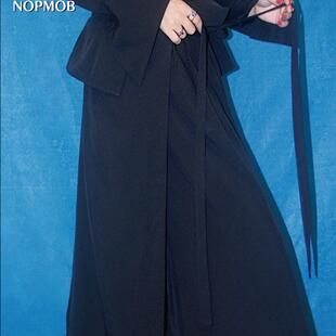 NOPMOB 山本裤 暗黑新中式国风解结构无性别长阔腿半裙裤子