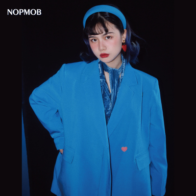 nopmob昭和少女港风爱心日系西装