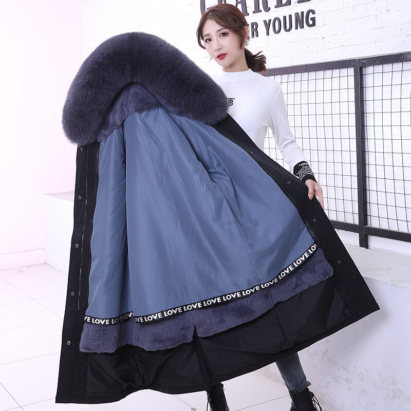 Faction overcome new pattern 2020 Adidas Rabbit hair Internal bile Fur one coat Mid length version leather and fur overcoat Real grossin the Women's clothing/Boutique , Fur  category - from Buy2taobao.com to provide professional Taobao agent buy service