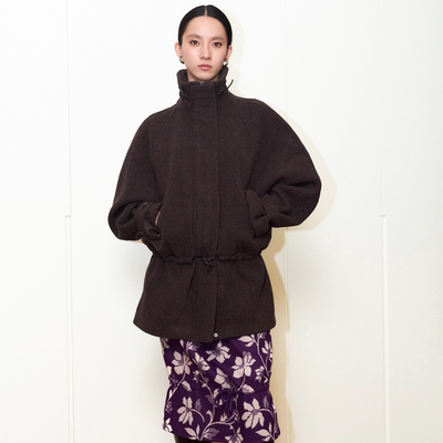 ENKSH绵羊毛立绒双面呢大衣