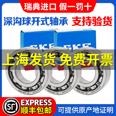 SKF进口高速开式6205 6206 6209 6211 6308 6309 6311/C3轴承6313