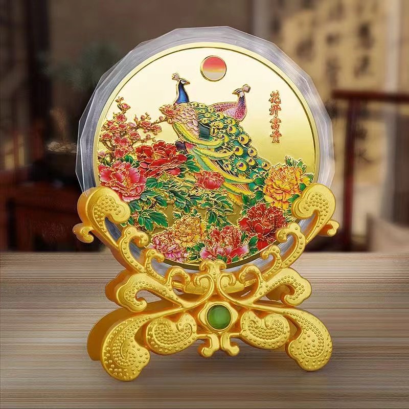 吉祥吉祥孔雀开屏摆件家居装饰品客厅电视柜酒柜办公室桌面装饰品,家居饰品,装饰摆件,淘宝优惠券,粉丝福利购,淘宝优惠卷