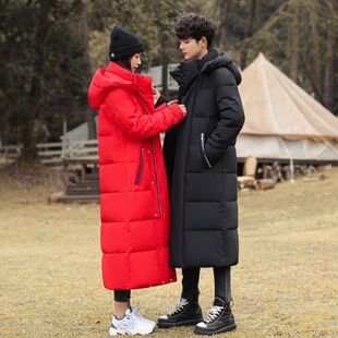 2025冬季 羽绒棉服印字logo图案工作服过膝棉衣 长款