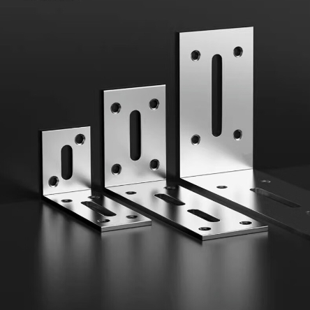 加厚不锈钢角码6-8孔90度L形角铁支架桌子家具床门框弯连接固定件