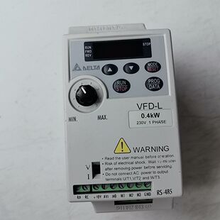 台达变频器VFD004L21A 0.4KW功率 230V单相