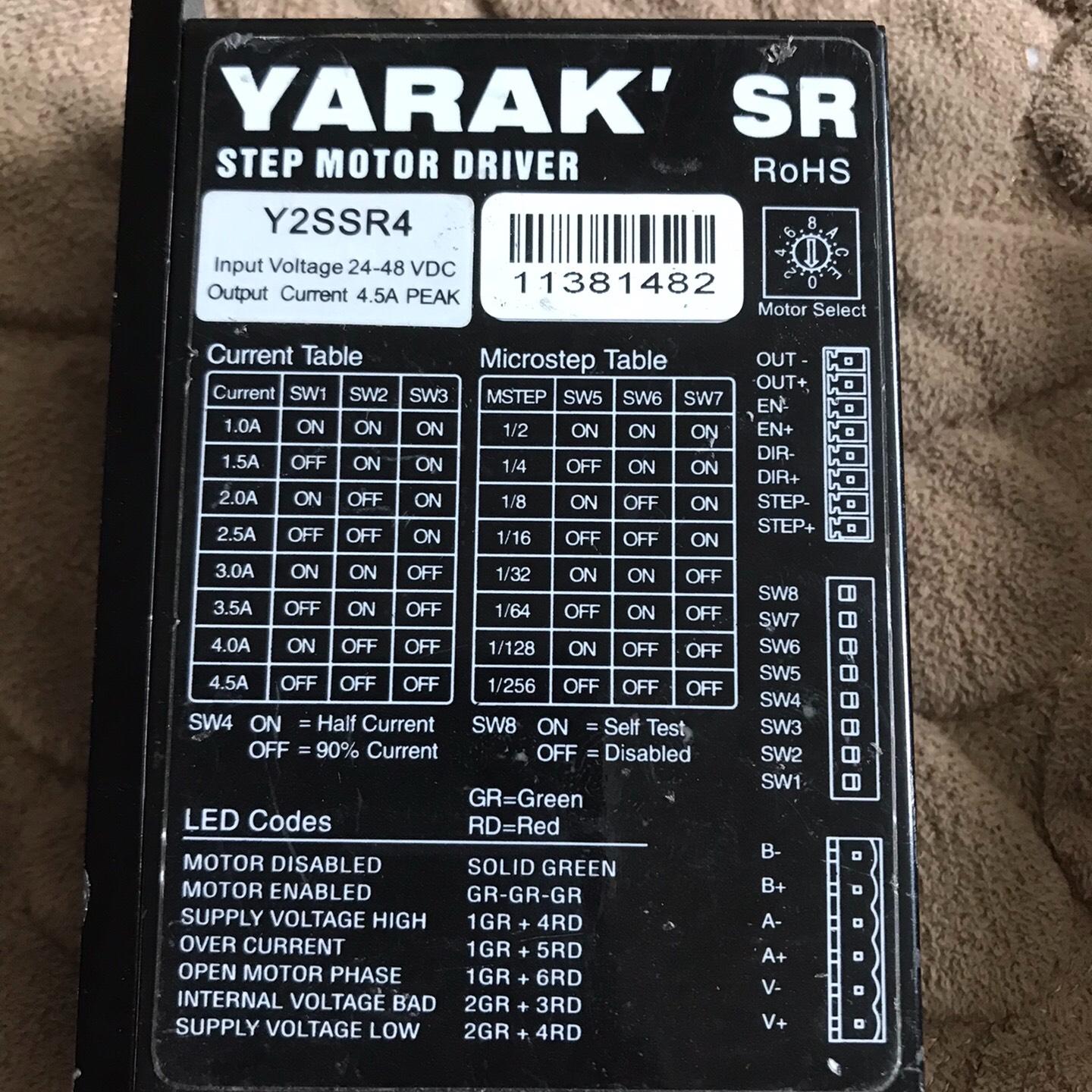 信浓两相步进驱动器+YARAK信浓+Y2SSR4++R8电机