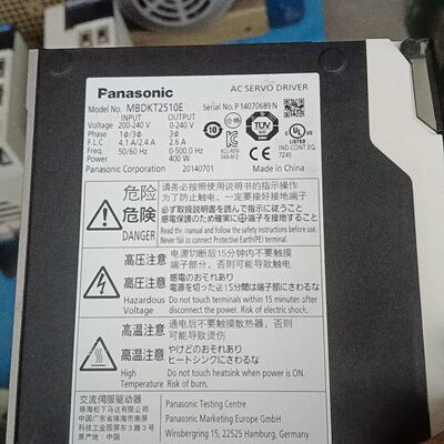 伺服驱动器MBDKT2510E 200-240V输入输出