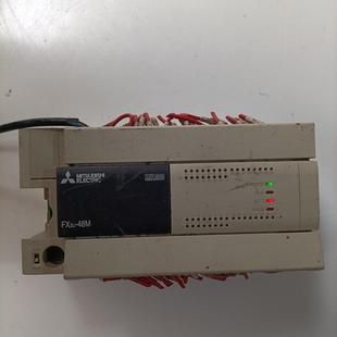 拆机PLC 48MR 通电之后如图 FX3u