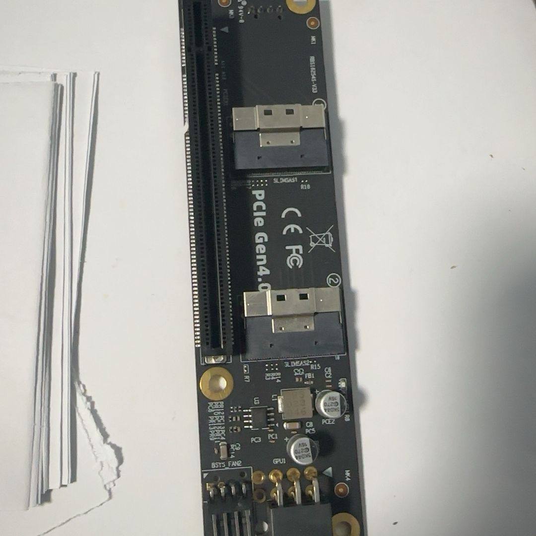PCIe4.0 显卡 外接 延长 扩展 SFF-8654 转