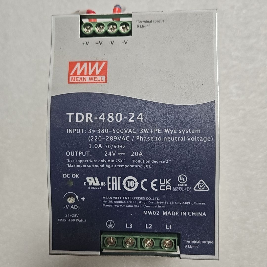 明纬 TDR-480-24 开关电源 三相380-500V输