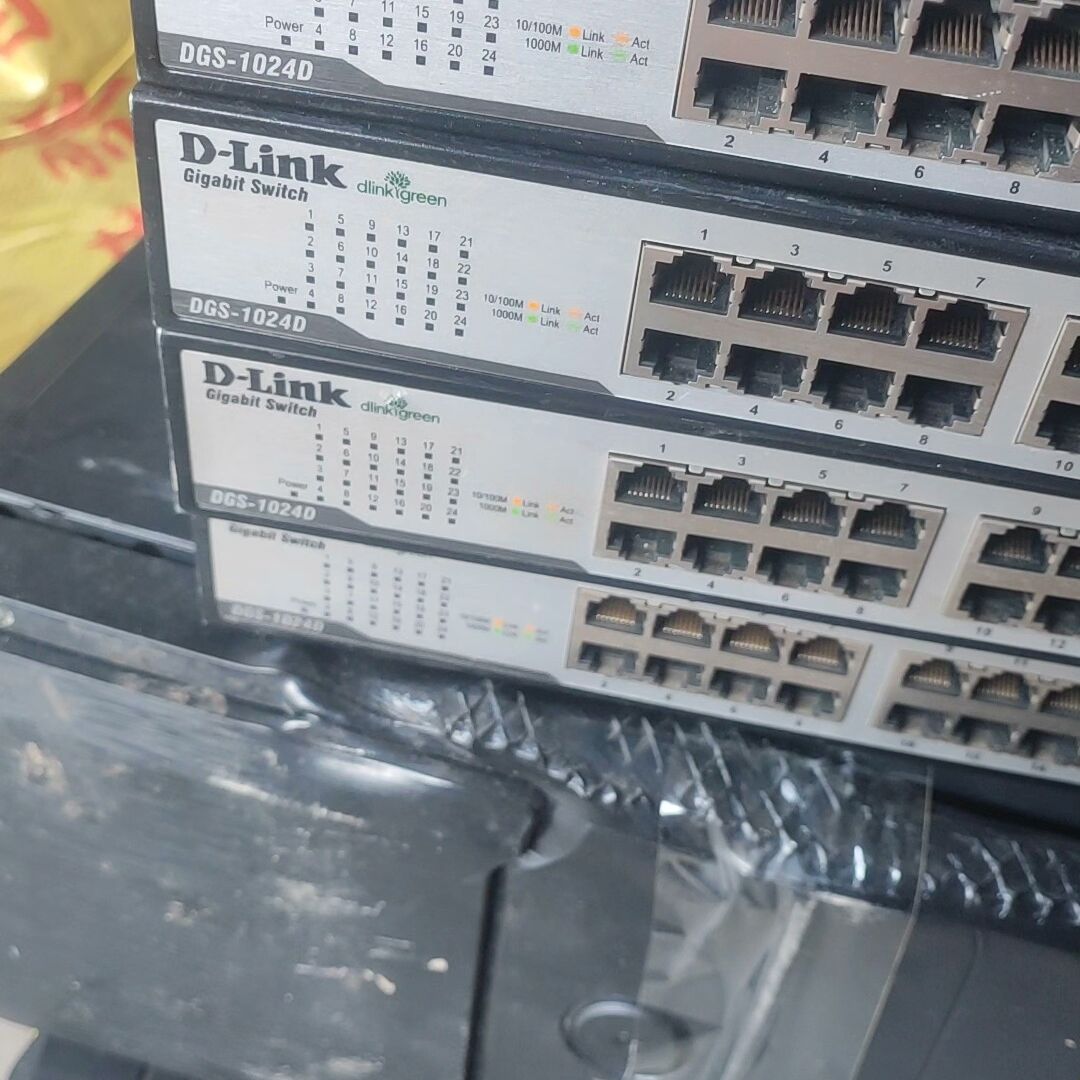 Dlink dgs1024d 友讯24口铁壳千兆交换机 拆机