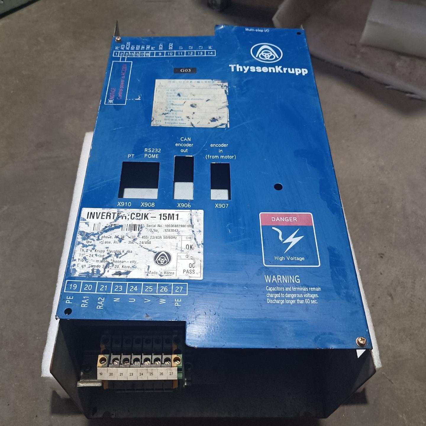 蒂森拆机cpik15m1变频器底座 包好用 成色如图 实拍图