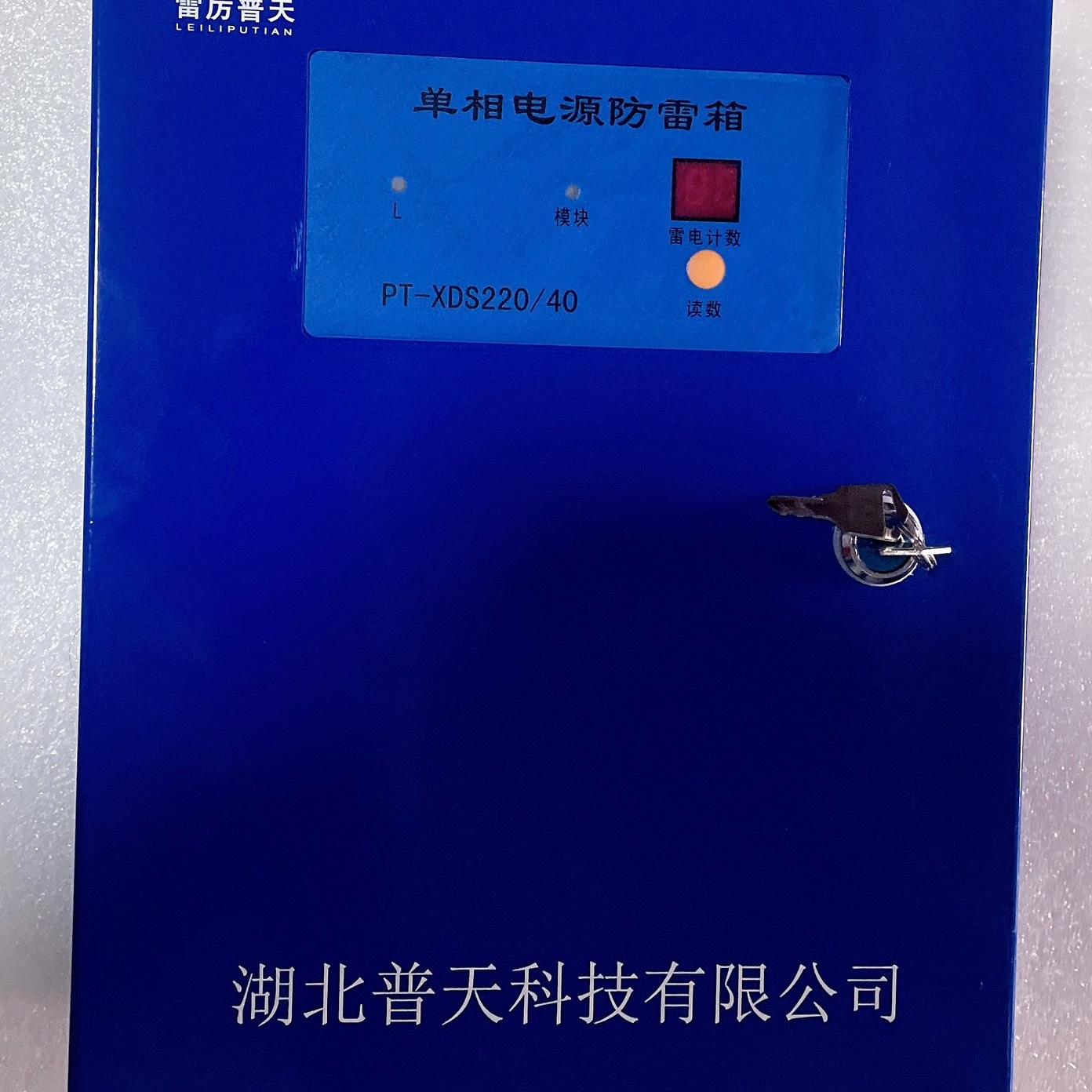 雷厉普天单相电源防雷箱PT-XDS220/40 设备 蓝