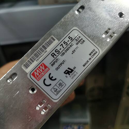 明纬开关电源RS-75-5V 75W稳压NES变压器单组输出