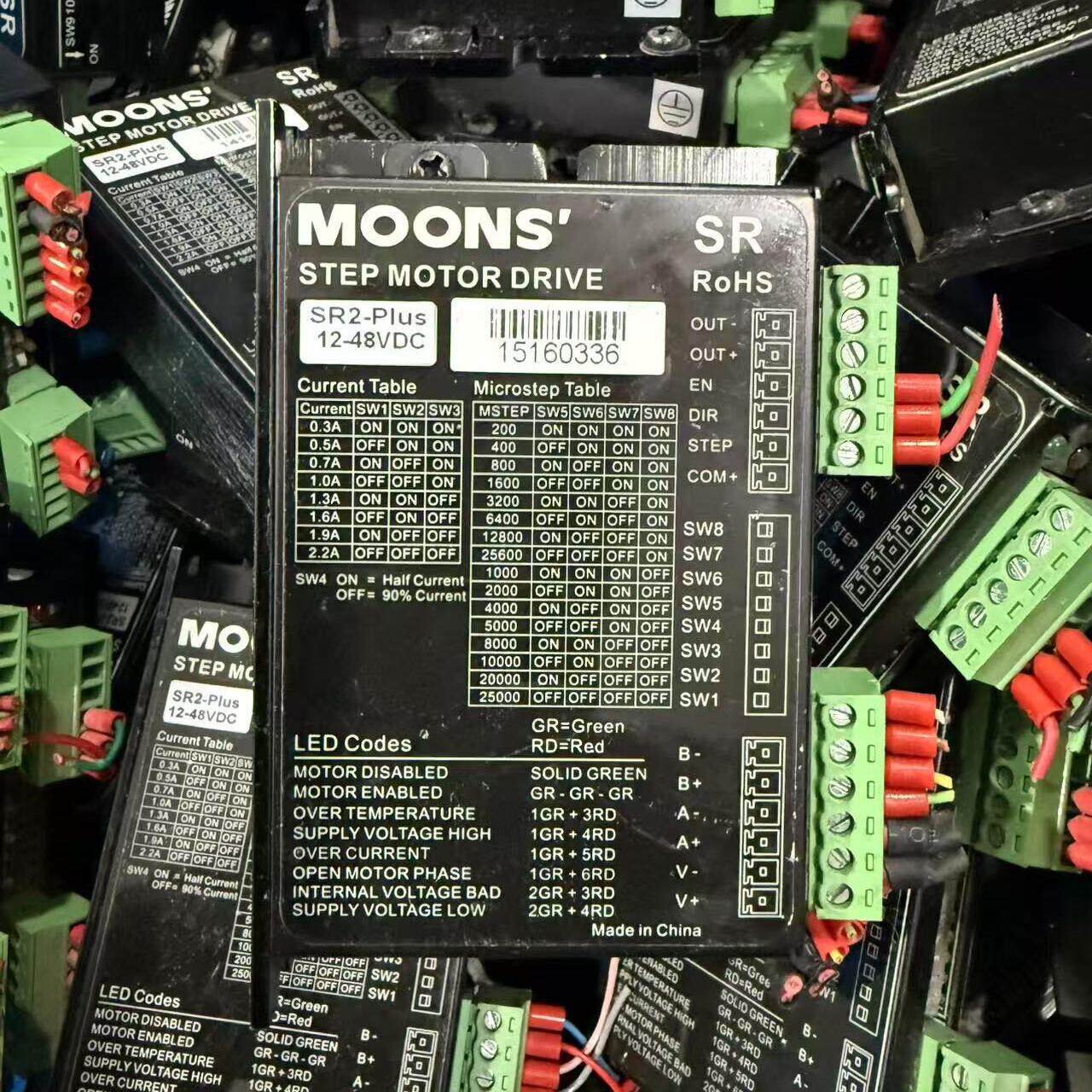 MOONS鸣志SR2 Plus步进电机驱动器 12-48V工