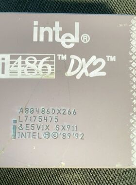 A80486DX266 镀金芯片！拆机有一成色不错 ！有