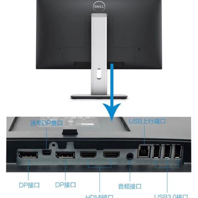 U2414Hb 无框IPS专业绘图升降旋转显示器
