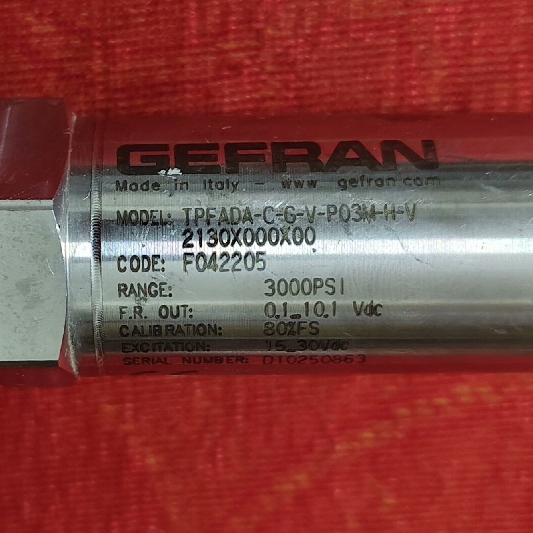 GEFRAN意大利杰弗伦管道压力传感器 TPFADA-C-6