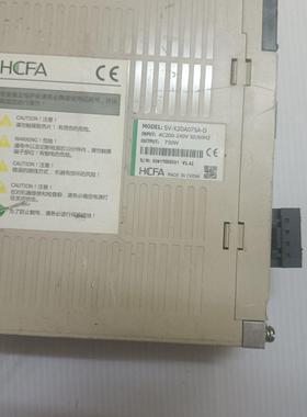 HCFA禾川伺服驱动器SV-X3DA075A-D 750W大