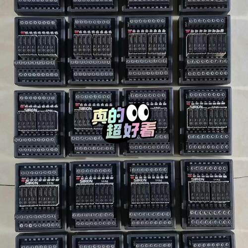 胜蓝8路继电器模组：Y446、输入DC24V。实物拍摄成